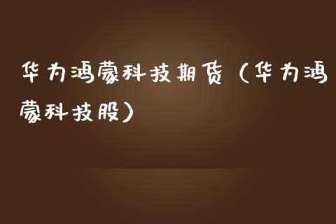 华为鸿蒙科技期货（华为鸿蒙科技股） (https://www.ynbygsw.com/) 股票推荐 第1张