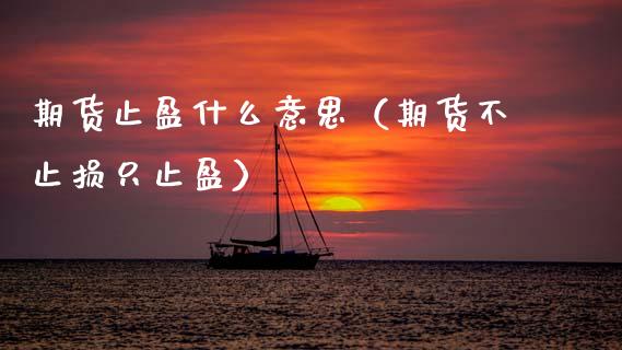 期货止盈什么意思（期货不止损只止盈） (https://www.ynbygsw.com/) 理财百科 第1张