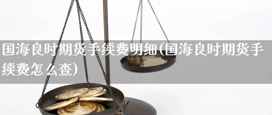 国海良时期货手续费明细(国海良时期货手续费怎么查) (https://www.ynbygsw.com/) 国际期货 第1张