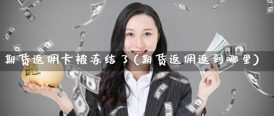 期货返佣卡被冻结了(期货返佣返到哪里) (https://www.ynbygsw.com/) 期货平台 第1张