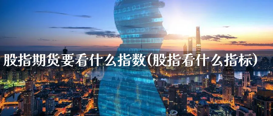 股指期货要看什么指数(股指看什么指标) 纳指期货 第1张-财经圈 股指期货要看什么指数(股指看什么指标) (https://www.ynbygsw.com/) 纳指期货 第1张