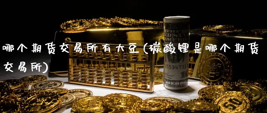 哪个期货交易所有大豆(碳酸锂是哪个期货交易所) (https://www.ynbygsw.com/) 期货软件 第1张