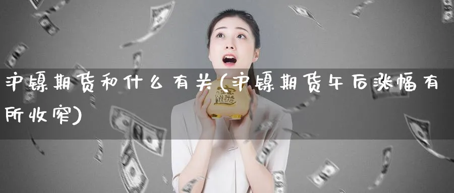 沪镍期货和什么有关(沪镍期货午后涨幅有所收窄) (https://www.ynbygsw.com/) 内盘期货 第1张