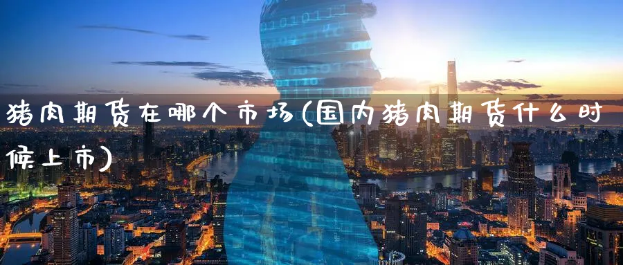 猪肉期货在哪个市场(国内猪肉期货什么时候上市) (https://www.ynbygsw.com/) 国际期货 第1张