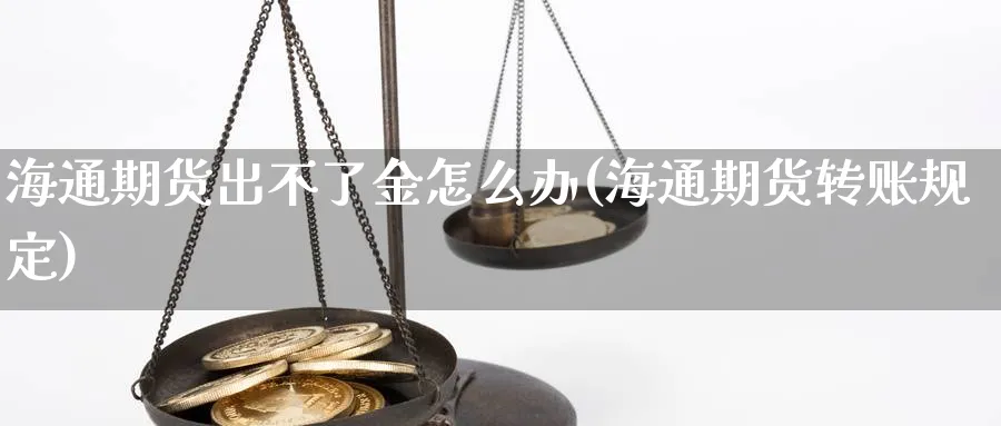 海通期货出不了金怎么办(海通期货转账规定) 期货开户 第1张-财经圈 海通期货出不了金怎么办(海通期货转账规定) (https://www.ynbygsw.com/) 期货开户 第1张
