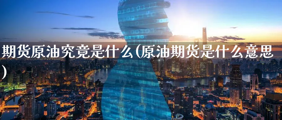 期货原油究竟是什么(原油期货是什么意思) (https://www.ynbygsw.com/) 期货学习 第1张