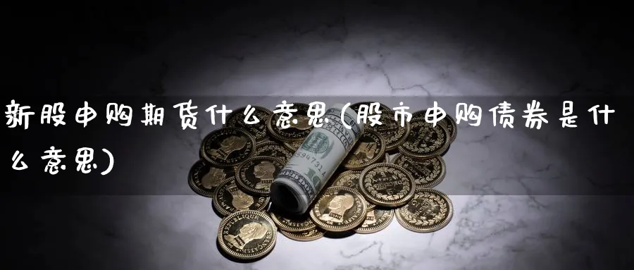 新股申购期货什么意思(股市申购债券是什么意思) (https://www.ynbygsw.com/) 内盘期货 第1张