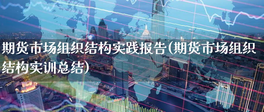 期货市场组织结构实践报告(期货市场组织结构实训总结) (https://www.ynbygsw.com/) 纳指期货 第1张