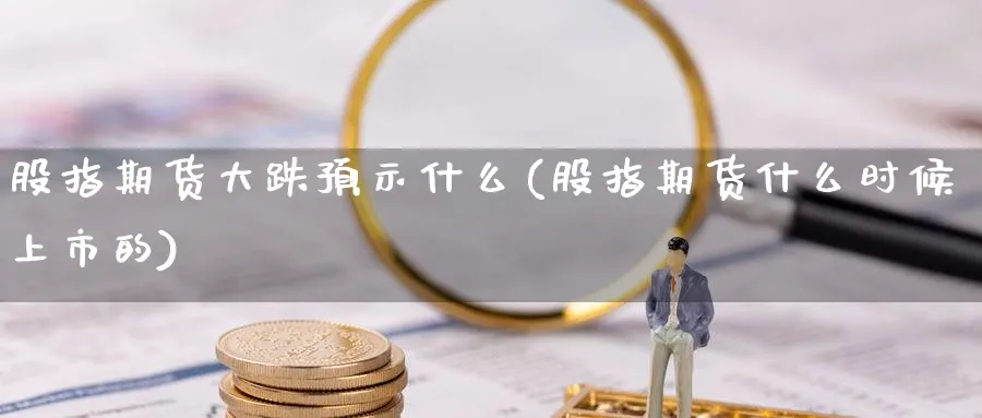 股指期货大跌预示什么(股指期货什么时候上市的) (https://www.ynbygsw.com/) 道指期货 第1张