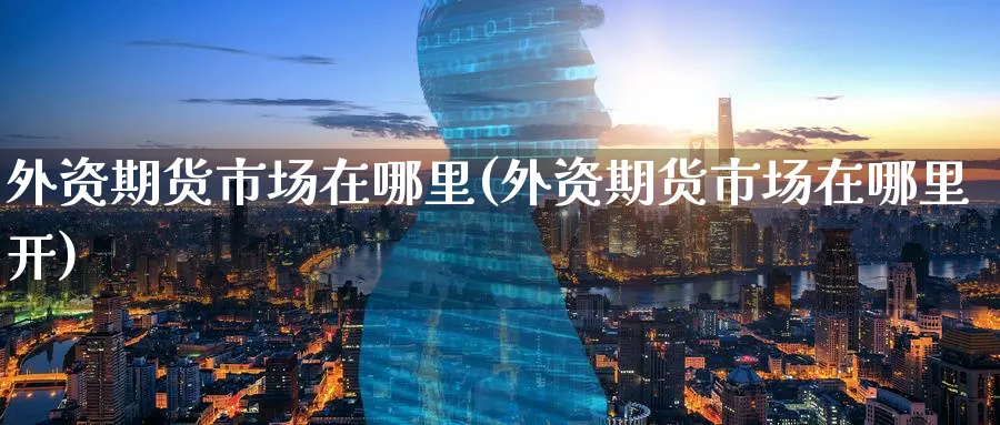 外资期货市场在哪里(外资期货市场在哪里开) (https://www.ynbygsw.com/) 道指期货 第1张