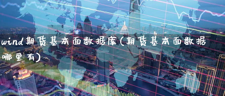 wind期货基本面数据库(期货基本面数据哪里有) (https://www.ynbygsw.com/) 恒指期货 第1张