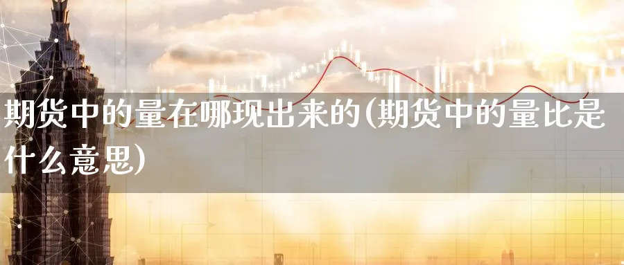 期货中的量在哪现出来的(期货中的量比是什么意思) (https://www.ynbygsw.com/) 基金投资 第1张
