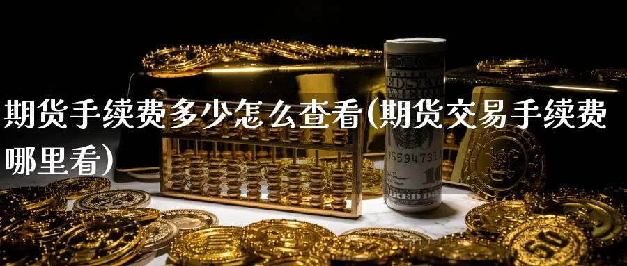 期货手续费多少怎么查看(期货交易手续费哪里看) 期货学习 第1张-财经圈 期货手续费多少怎么查看(期货交易手续费哪里看) (https://www.ynbygsw.com/) 期货学习 第1张