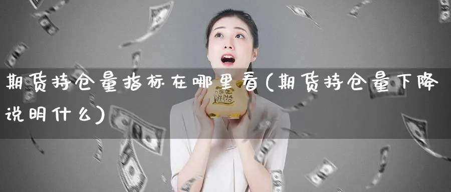 期货持仓量指标在哪里看(期货持仓量下降说明什么) (https://www.ynbygsw.com/) 期货平台 第1张