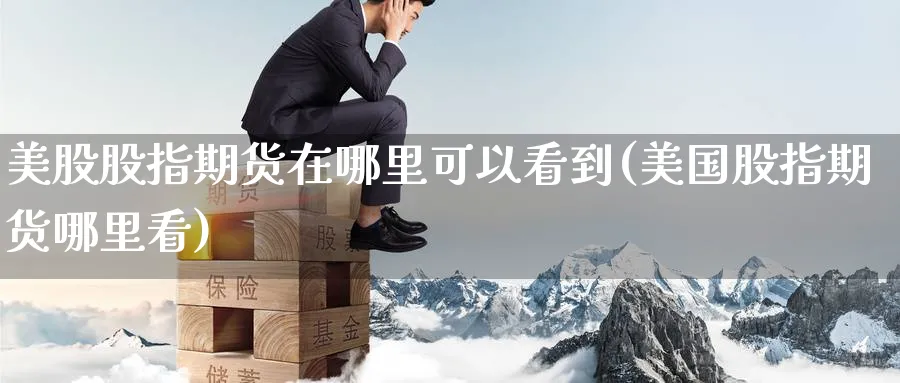 美股股指期货在哪里可以看到(美国股指期货哪里看) (https://www.ynbygsw.com/) 股票推荐 第1张