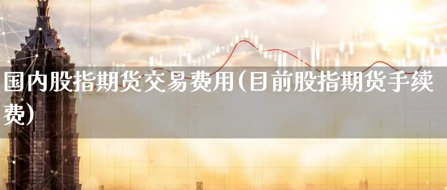 国内股指期货交易费用(目前股指期货手续费) (https://www.ynbygsw.com/) 期货软件 第1张
